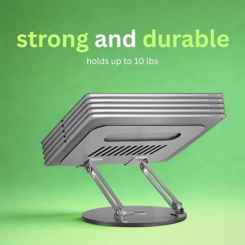 Soporte Rotativo para Laptop con Base 360° y Plegable miniatura 5