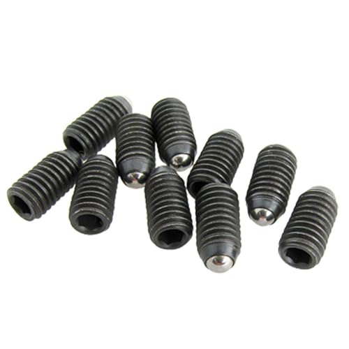 Aexit 10 Pcs Hexagon Hex Socket Head Black Thread Body Ball Plunger (2a134c049749f707bbe6018d10420657)