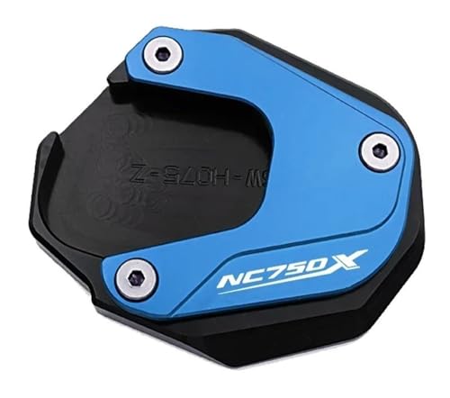 Coussinet d'agrandissement CNC de béquille latérale pour moto NC750X 2017-2025 Blue-A