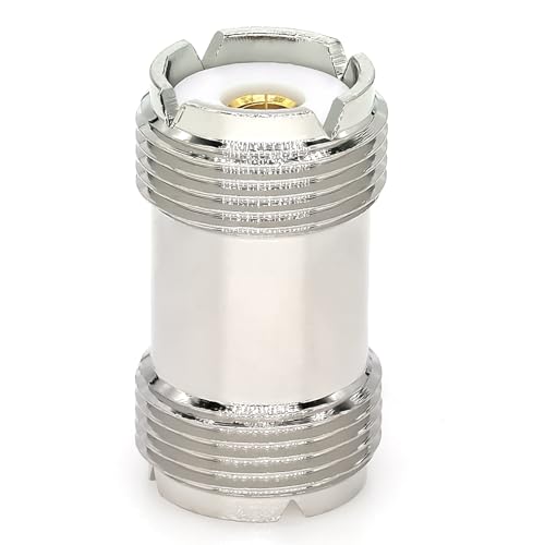 Adaptador de antena UHF PL259 SO239 hembra a hembra x2 miniatura 2