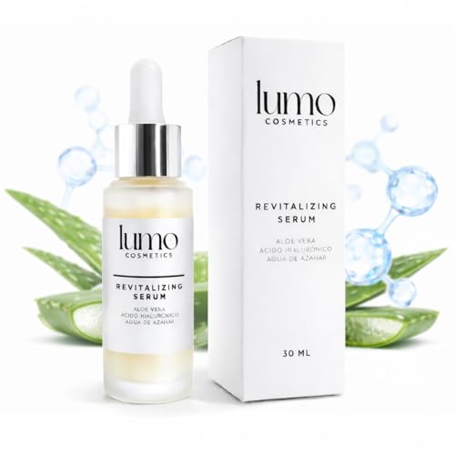 Lumo Cosmetics – Sérum Facial Ácido Hialurónico 30 ml – Vegano y Orgánico – Hidratación Profunda, Efecto Relleno y Anti-edad – Con Vitamina E, Aloe Vera y Agua de Azahar – Hecho en España