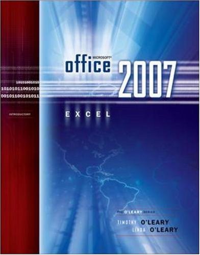 Microsoft Office Excel 2007 Introduction: 1st (First) Edition: Timothy ...