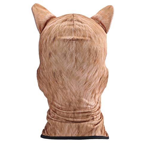 Image of Cat Balaclava,Dog Balaclava,Halloween Hat,Cute Full Face Hood Mask Animal Ski Mask for Hiking Riding Sports Outdoor