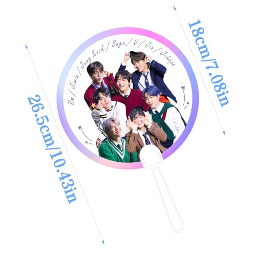 PfirstDa Artículos Fans de BTS, 6PCS BTS Merch Gifts Set, Cubierta de almohada Llavero Pulsera Collar Ventilador Cuerda Colgante para Fans K-pop - imagen 5