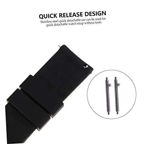 Bracelet montre silicone perforé de 9 pièces souples et ajustables