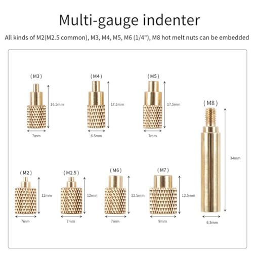 Inserts filetés laiton M2-M8 pour réparer et renforcer le plastique - 6