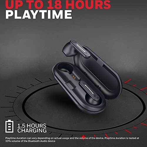 Image of Honeywell Suono P2000 Truly Wireless Earbuds, Bluetooth V5.0, 2 Hrs uninterrupted Music with 10 min of Charge, Dynamic 13.2mm Drivers, 300mAh Battery, IPX4 Water Resistance, Voice Assistant Enabled