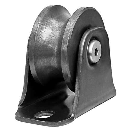 carrucole per funi metalliche, Puleggia con scanalatura a U a doppio cuscinetto for fune metallica e porte scorrevoli, dimensioni multiple(98mm)