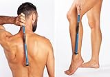 New! EVOLVE Body Razor Back Shaver Leg Shaver Sturdy Folding Handle - 4 cartridges Included - Shave...