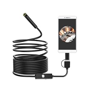 Borescopen 3-in-1 USB-endoscoop, 7 mm Android mobiele telefoon HD-pijpleidinginspectiecamera, IP67 waterdicht, met 6…