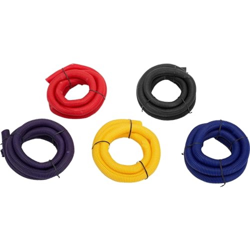 Split Wire Loom Conduit Tubing, 3/4 Inch Diameter, 6 Ft. Long, Blue