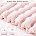 DREAMNINE Decorative Soft Thick Fuzzy Bubble Faux Rabbit Fur Throw Blanket for Couch Sofa, Reversible Plush Warm Fluffy Blankets for Winter, Luxury Cute Cozy Furry Fur Blanket for Bed, 50