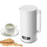 「350ml・濾過不要」 豆乳メーカー スープメーカー 豆漿機 ジューサー ミキサー 全自動 家庭用 乾燥豆でもOK 豆乳/米ペースト/花茶/ジュース/スローシチュー/洗浄 新鮮しほり 12時間予約 小型 1-2人用 (ホワイト-5)