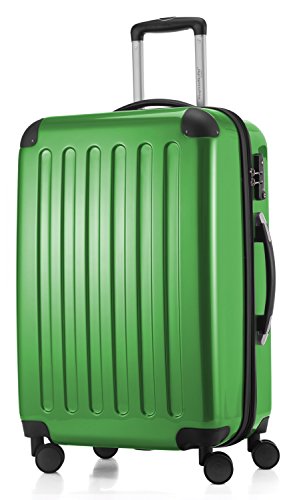 HAUPTSTADTKOFFER - Alex - Maleta Rígida Equipaje Mediano, Candado TSA, Trolley con 4 Ruedas multidireccional, TSA, 65 cm, 74 litros, Verde