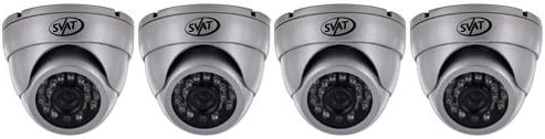 Hi-Res Outdoor Dome Security Camera 600TVL (Set of 4)