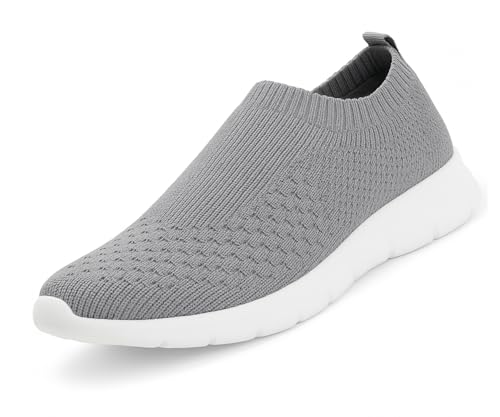 Image of Kraasa Tread Walking Shoes for Men | Knitted Slip-On Sneakers