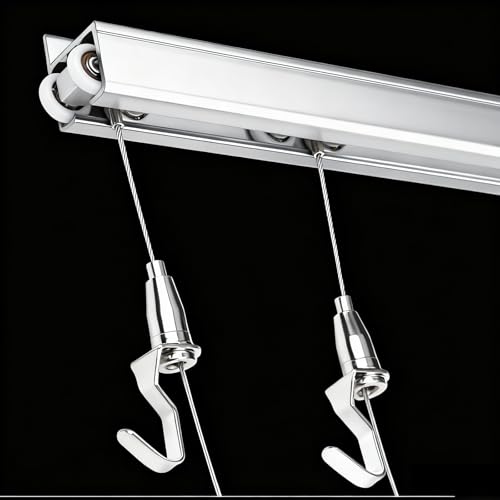 G݂艺Lbg M[VXe sN??`[[ A[gnMOLbg - Vo[/ubN/zCg[AǎtA[g[NnMOgbN - [[@\ňړ\(3.0m/118in/9.8ft cable,Silver 