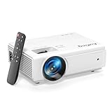 AuKing Projector, 2025 Upgraded Mini Projector, Full HD 1080P Home Theater Video Projector, Compatible with HDMI/USB/AV/Smartphone/TV Box/Laptop