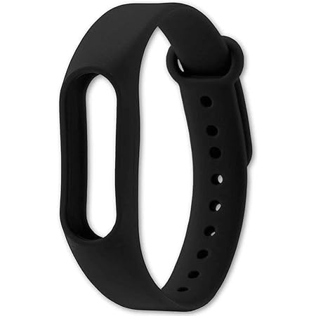 OcioDual Correa de Recambio Negra para Xiaomi Mi Smart Band 2 Smartwatch Bracalete Ajustable Reloj Pulsera Silicona Flexible