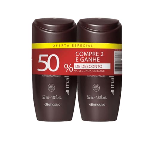 Kit Desodorante Antitranspirante Roll-on Malbec 55ml (2 itens)