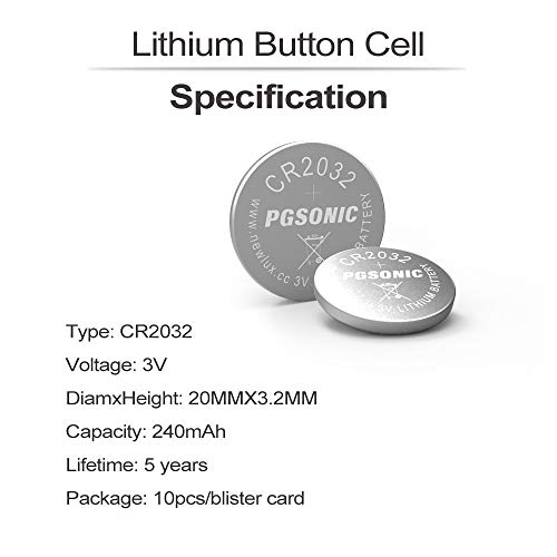 Cr2032 3V Lithium Battery (40Pcs) #TOP1