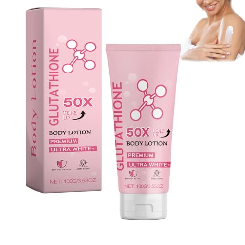 Glutathione 50x Tone Up Body Lotion, Glutathione Niacinamide Body Lotion, Retinol Body Cream, Feuchtigkeitsspendende und weiche Haut, Hautaufhellende Body Lotion (1 PCS)