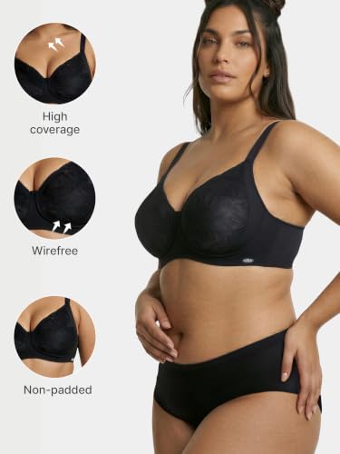 Image of Enamor Bamboo Cotton IB26, Women's Full Support Bra - 3X Softer, 4X More Absorbent, Antimicrobial, Non-Padded, Wirefree, High Coverage