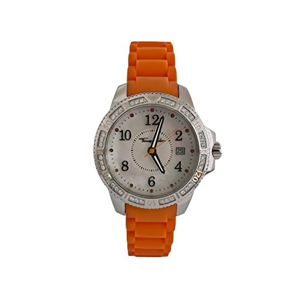 Thomas Sabo Glam & Soul Unisexuhr weiß/orange WA0117-236-202