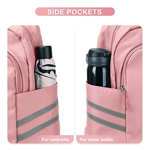 coofay Gym Backpack For Women Waterproof Sports Backpack With Shoe Compartment Lightweight Travel Backpacks Small Gym Bag Dance Volleyball Backpacks
