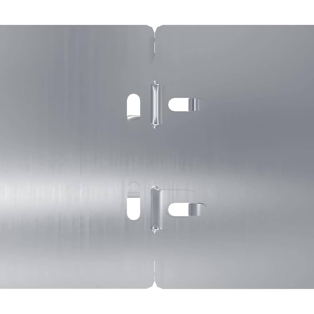 Krawędzie trawnika z ocynkowanej stali, 10 x 103 cm, 10 sztuk, elastyczne krawędzie ogrodowe z systemem wtykowym, ogranicznikiem rabatek i obramowaniem rabatek na trawnik, taras, ścieżkę i do