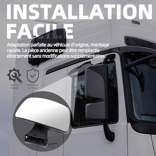 Rétroviseur extérieur Mercedes Actros pour éliminer les angles morts - 6