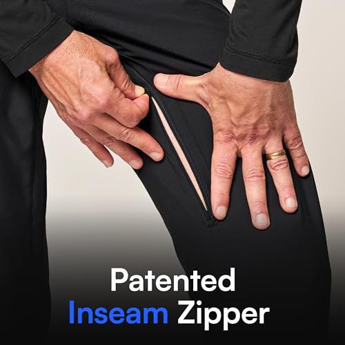 Joe & Bella CareZips® Adaptive Pants for Men - Elastic Waist Easy-Access Side & Inseam Zipper - Alternative to Tear Away3