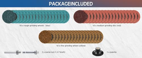 Disques abrasifs 50mm durables en nylon pour meuleuse d'angle - 6
