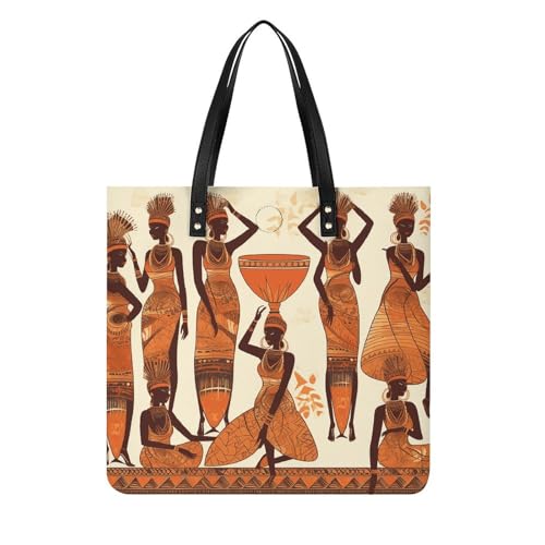 Sac seau souple femme en cuir végétalien de haute qualité à motif tribal