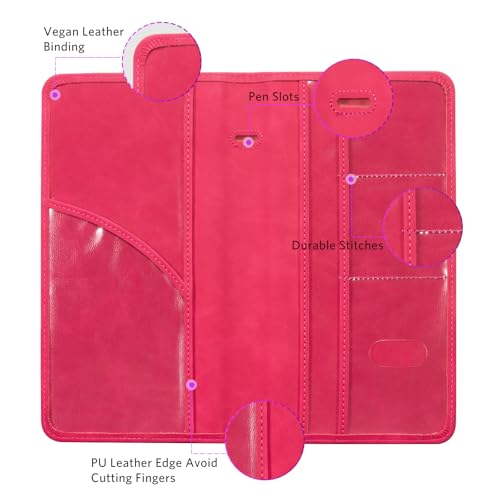 Image of CoBak Car Registration and Insurance Holder | Vehicle Glove Box Organizer, Auto Truck Compartment Document Case with Magnetic Closure for Insurance & Driver License