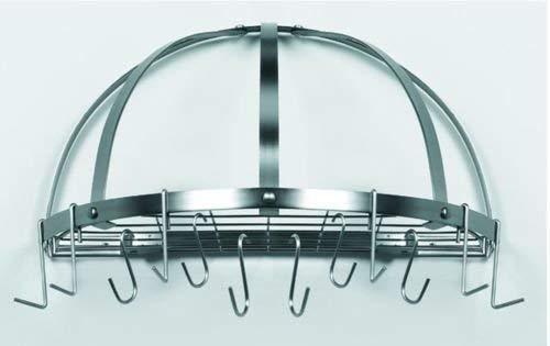 Old Dutch Pot Rack, 22" x 11" x 12", Satin Nickel