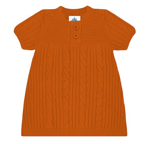 Creative Knitwear College Baby Infant & Toddler Sweater Dress, Short Sleeve, Many Colors, for Girls (0 Months-4T)