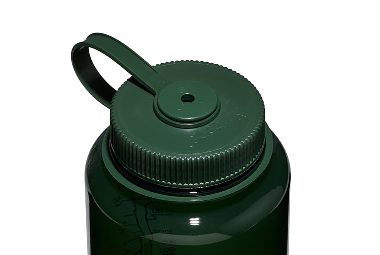 Nalgene Sustain Tritan-Wasserflasche aus BPA-freiem Material, hergestellt aus 50% Kunststoffabfällen (mit ISCC-zertifizierter Massenbilanz), 1,4 l, breite Öffnung, Jade, 48oz