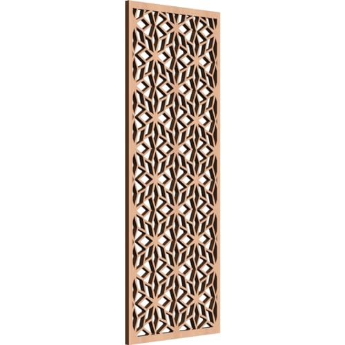 Image of 11 3 /8 inchW x 29 3 /8 inchH x 3 /8 inchT Lake Decorative Fretwork Wood Wall Panels, Alder