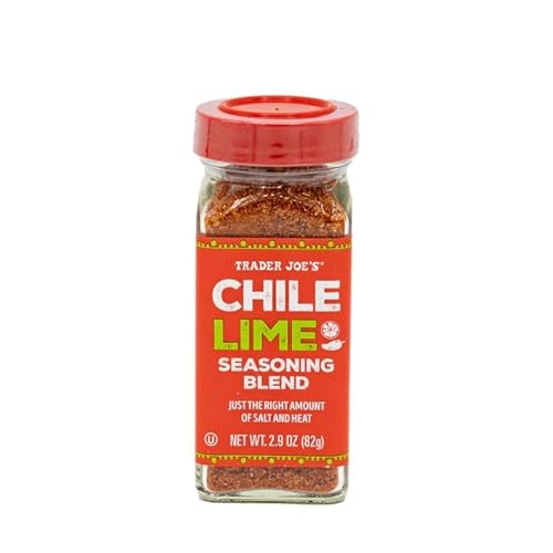 Trader Joe's Chile Lime Seasoning Blend, Mexican Style Spice Mix, 2.9 oz Glass Jar, Salt and Heat Flavor