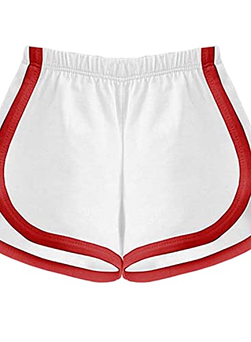 Image of A.T.U.N. (ALL THINGS UBER NICE) Baby-Girl's Hotpants Regular Cotton Shorts (GSHT HOL White-Red 1-2 Years)