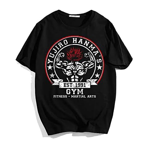 flowereyes Baki T Shirt Anime Hanma Yujiro Casual Fashion Print Short Sleeve Top for Unisex Cover