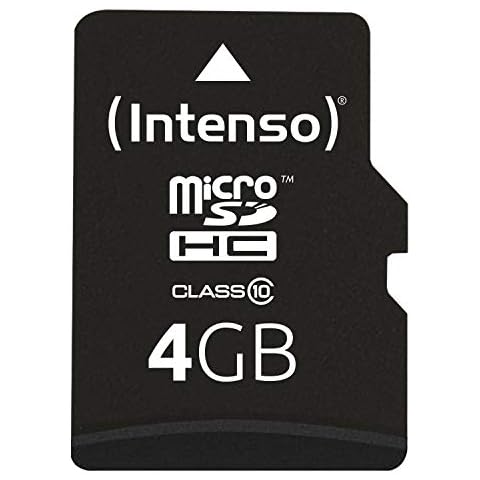 Intenso microSDHC 4GB Class 10 Speicherkarte inkl. SD-Adapter Cover