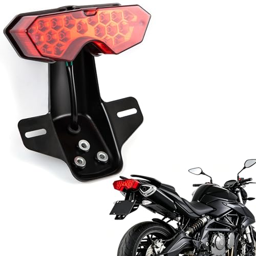 Luz Trasera Moto LED 12V Universal Piloto Trasero Freno CG125 CG150 CG250