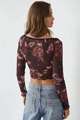 Slim Fit V-Neck Floral Blouse2