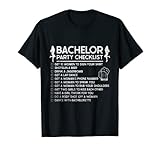 Getting Married Groom Funny Bachelor Checklist Party T-Shirt