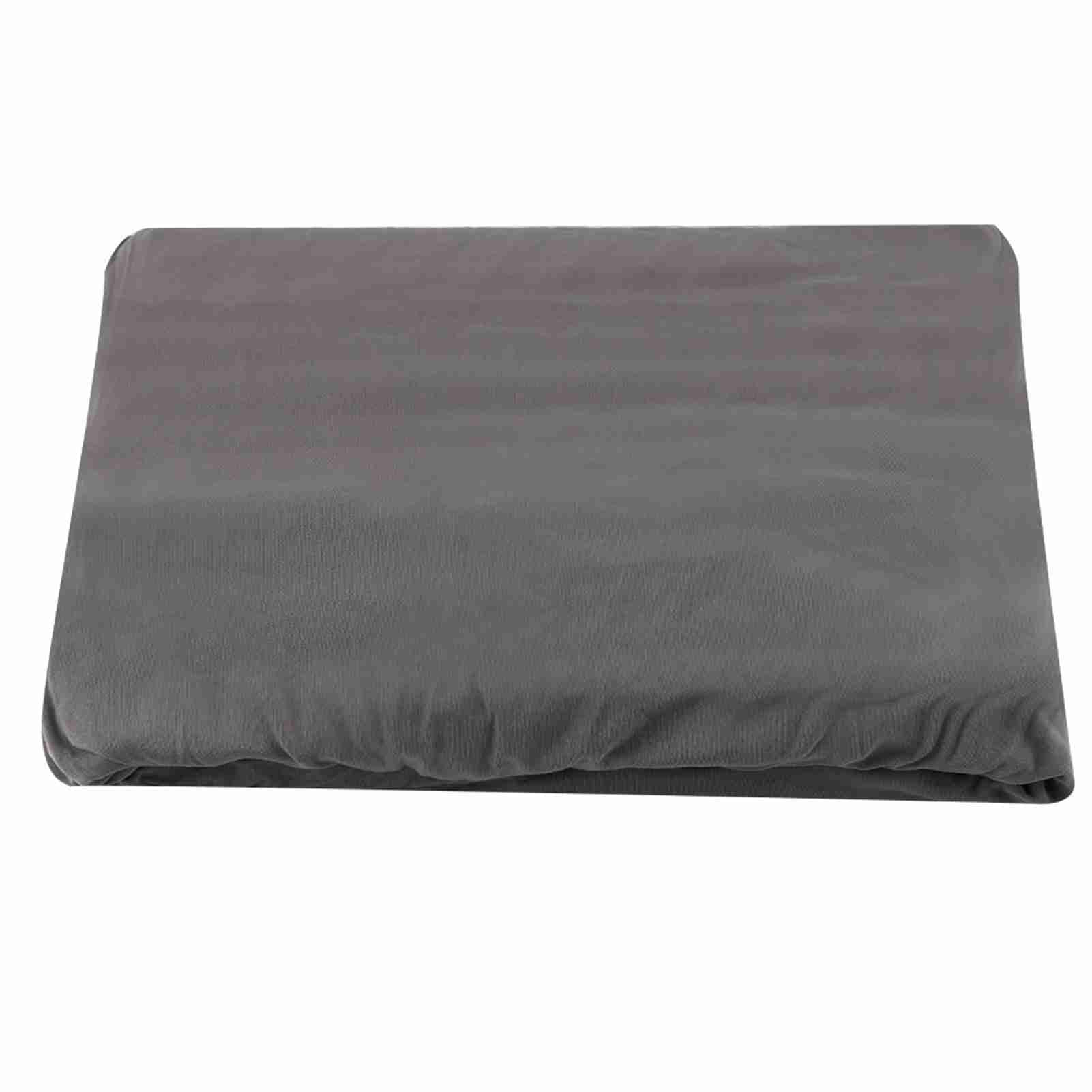 Housse de canapé d'angle en forme L 3+2 places gris en polyester