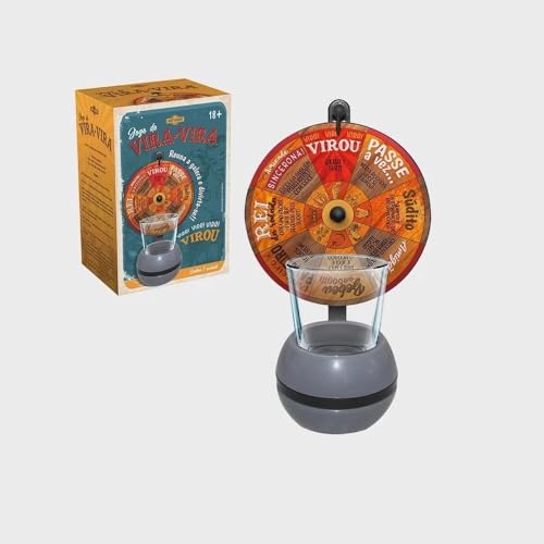 Jogo de Shot Vira Vira Roleta com Copo Drink