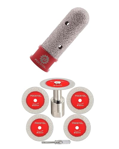 Disque diamant pour verre 50mm FOCSTOL et fraise diamantée de meulage