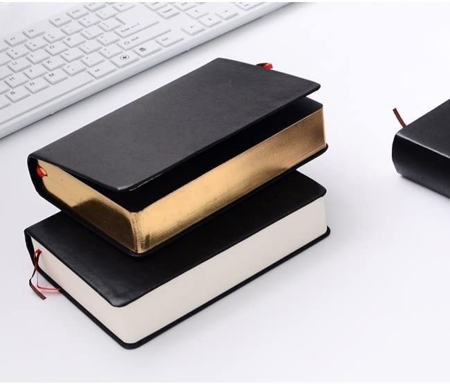 TOBILE Cuaderno de papel grueso, Bloc de notas, Biblia de cuero, diario personalizado, diarios, Agenda, planificador, suministros de papelería for escuela y oficina